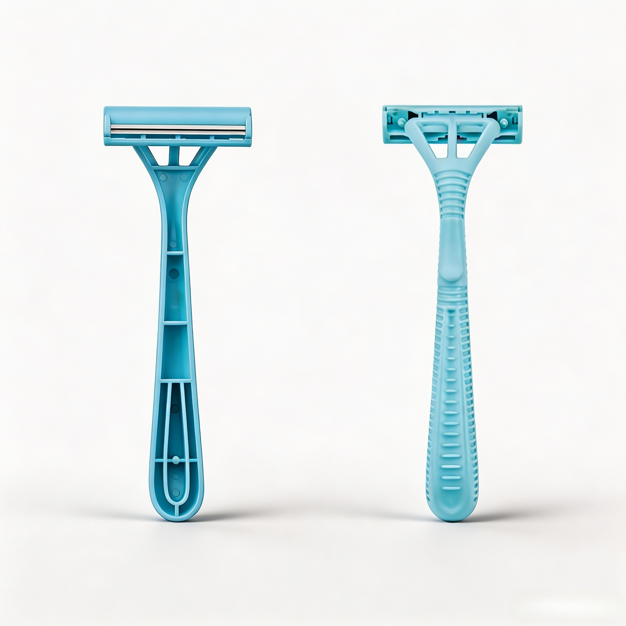 CX-T45 twin blade razor close-up — blade detail