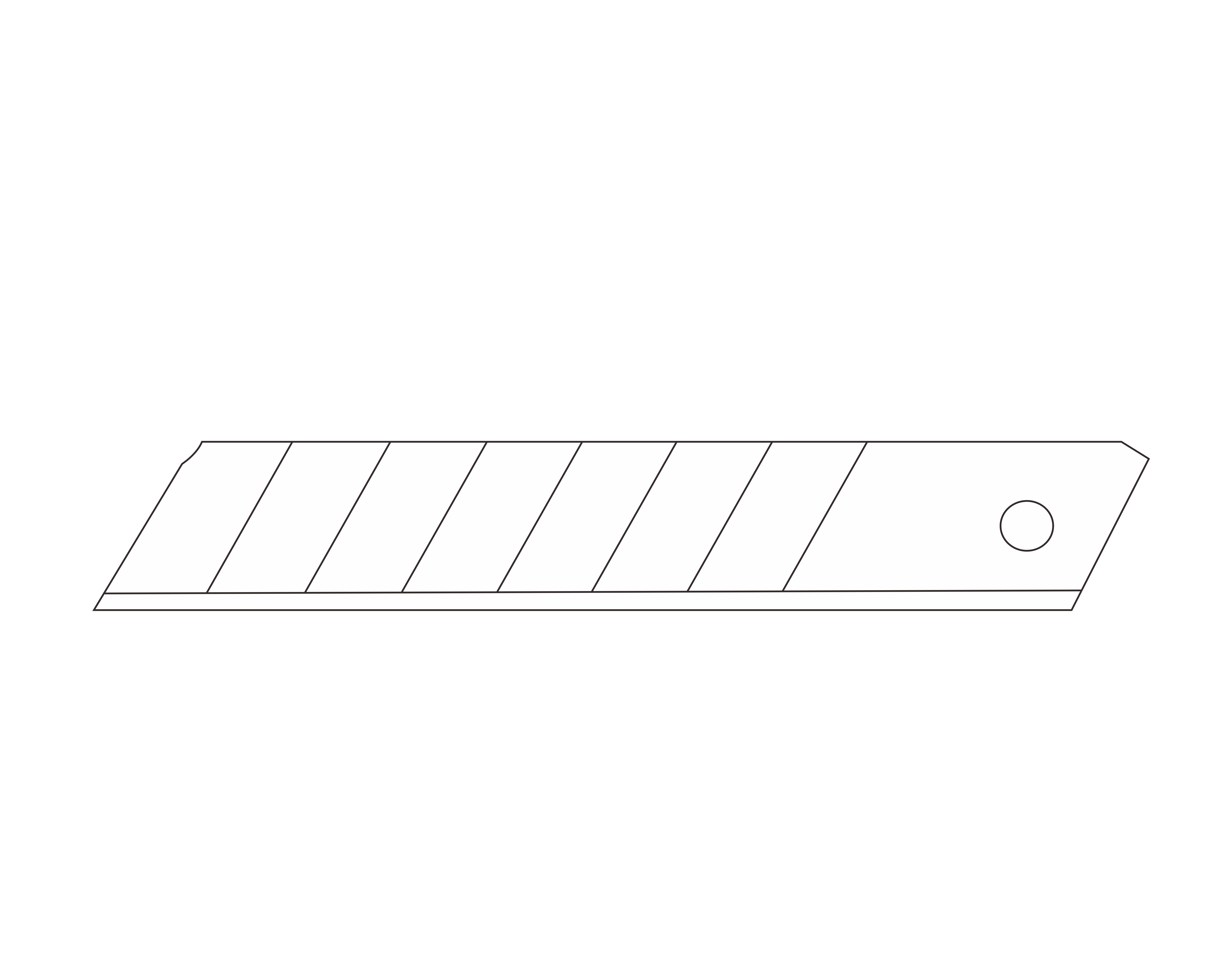 CX-707 wide and rigid 18mm snap-off blade