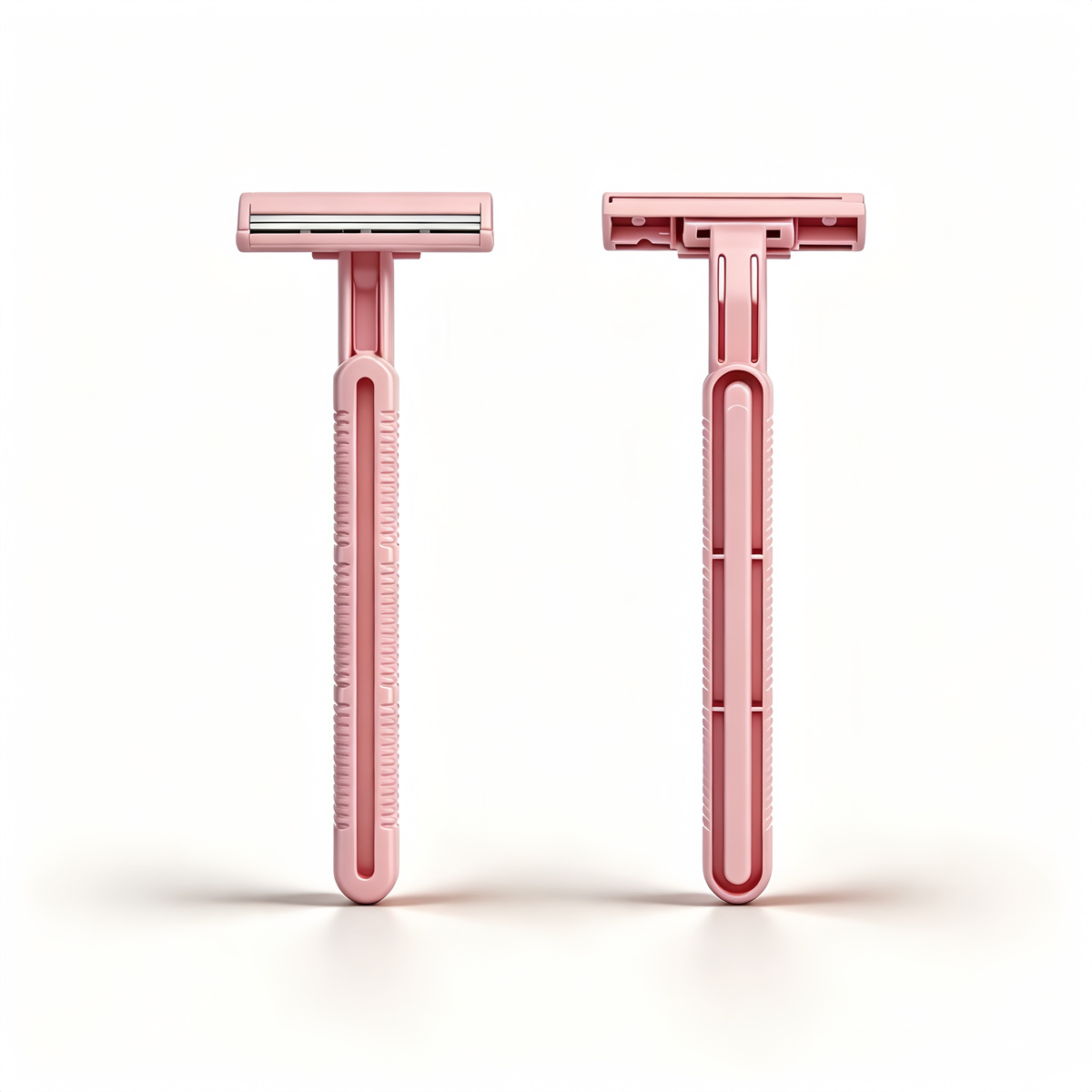 CX-T10 Hotel Plastic Handle Disposable Women Twin Blade Shaving Razor