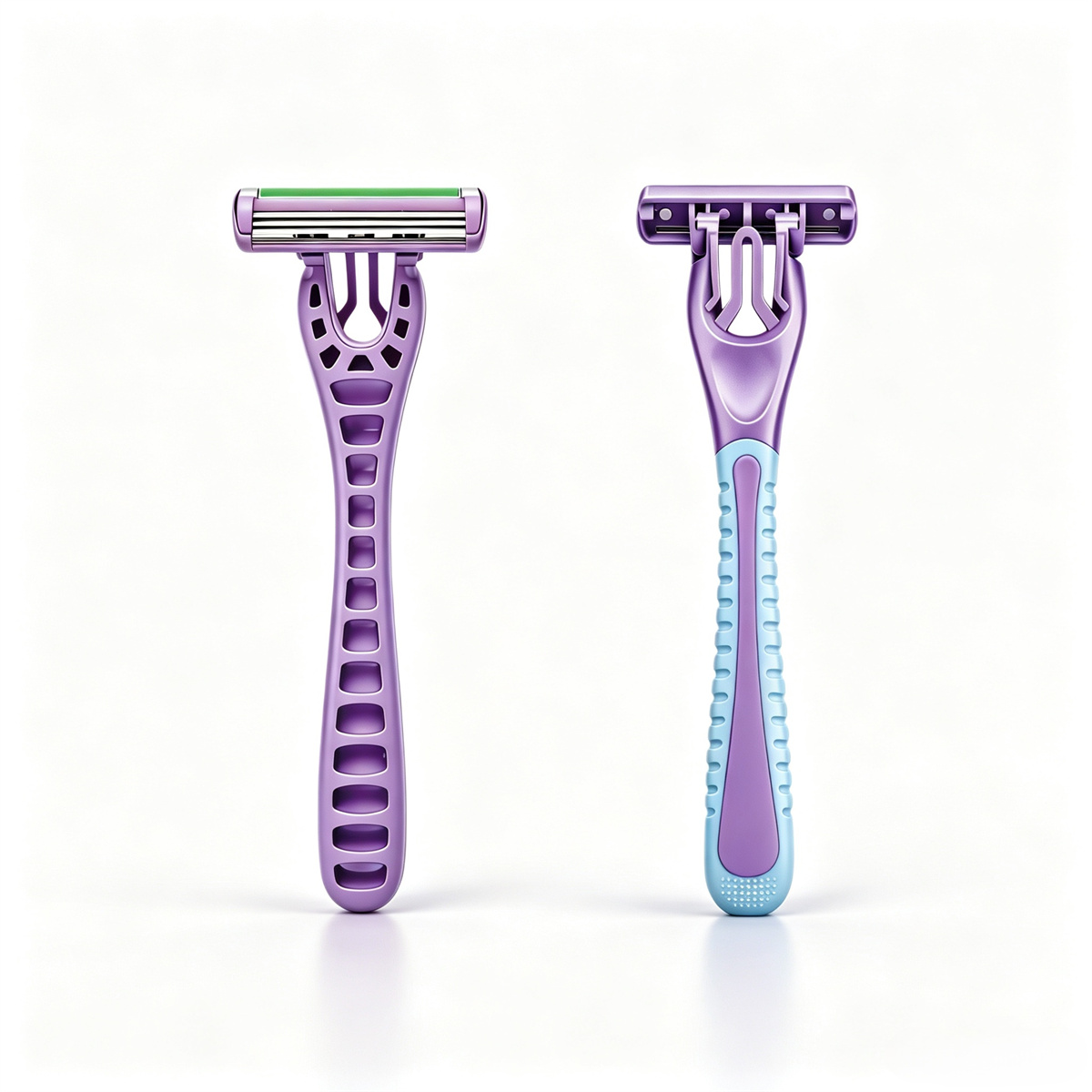 CX-T42 Triple Blade Women Manual Disposable Safety Razor with Pivoting Head