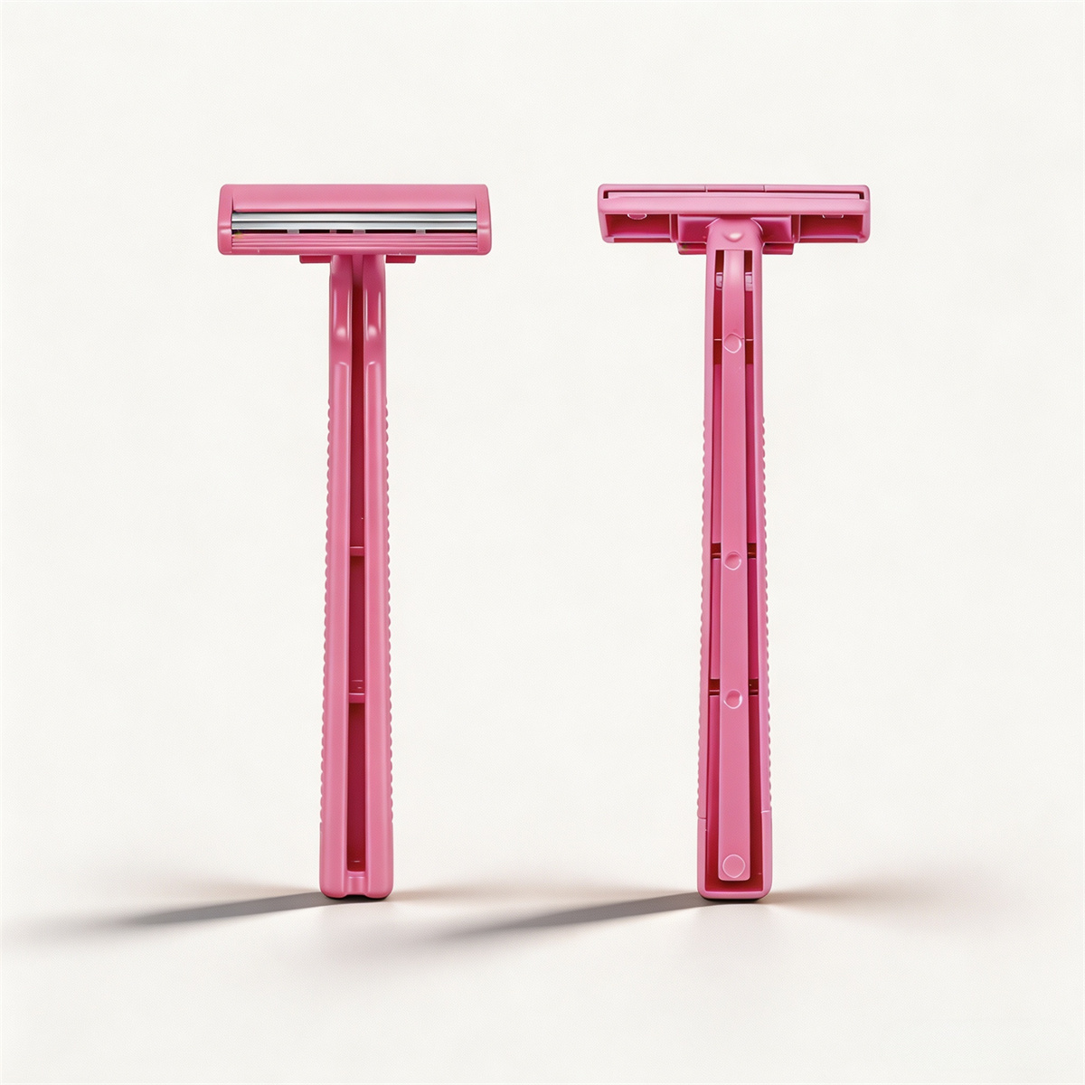 CX-T20 Plastic Handle Women Disposable Twin Blades Shaving Razor